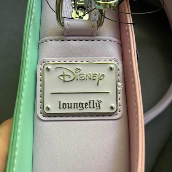 Loungefly Disney Ghost Minnie and Mickey Double Sided Crossbody Glow in the Dar - Picture 9 of 9